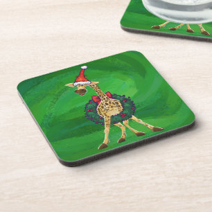 Porta-copo Cantor de Bebidas de Natal Giraffe