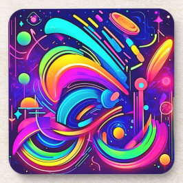 Porta-copo Canvas Cósmica: Um Universo de Cor