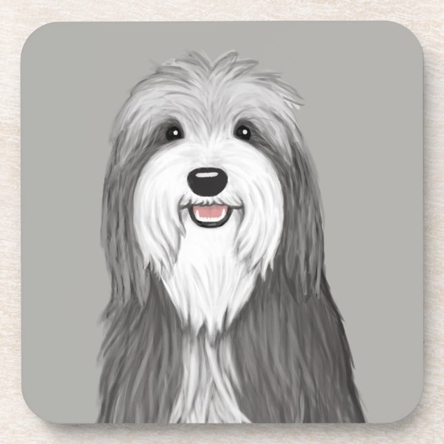 Porta-copo Cão Cartoon Collie (Frente)