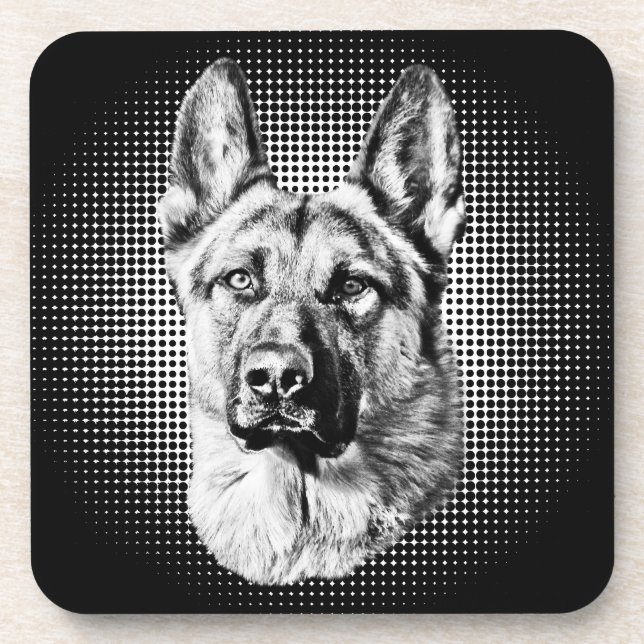 Porta-copo Cão de german shepherd (Frente)