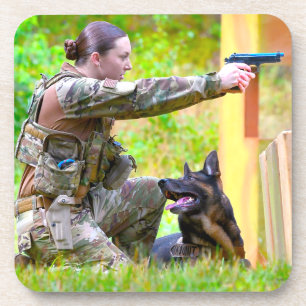 PORTA-COPO CÃO DE TRABALHO MILITAR DOS EUA