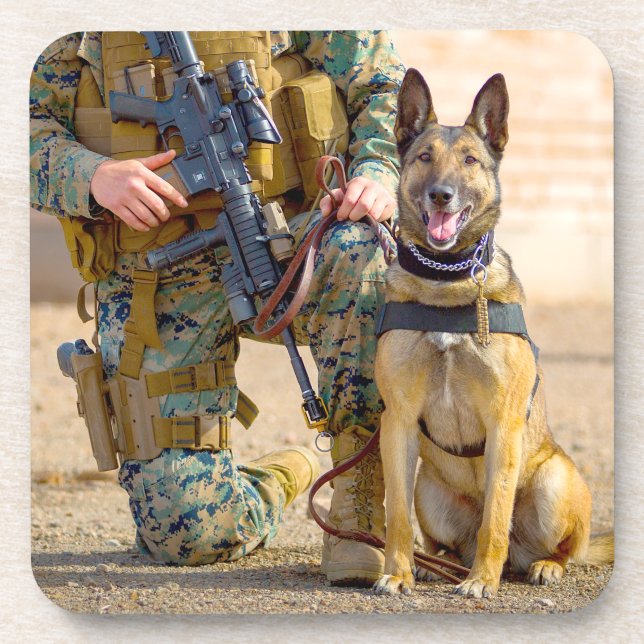 PORTA-COPO CÃO DE TRABALHO MILITAR DOS EUA (Frente)