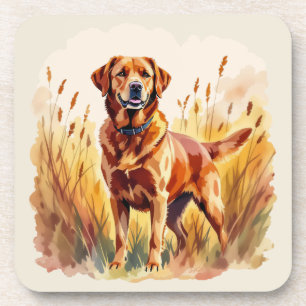 Porta-copo Cão Retriever Labrador Vermelho Raposa