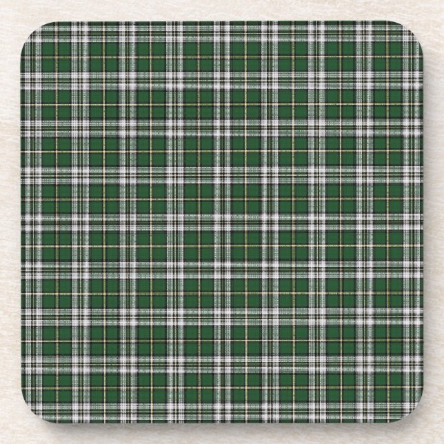 Porta-copo Capa verde Breton tartan (Frente)