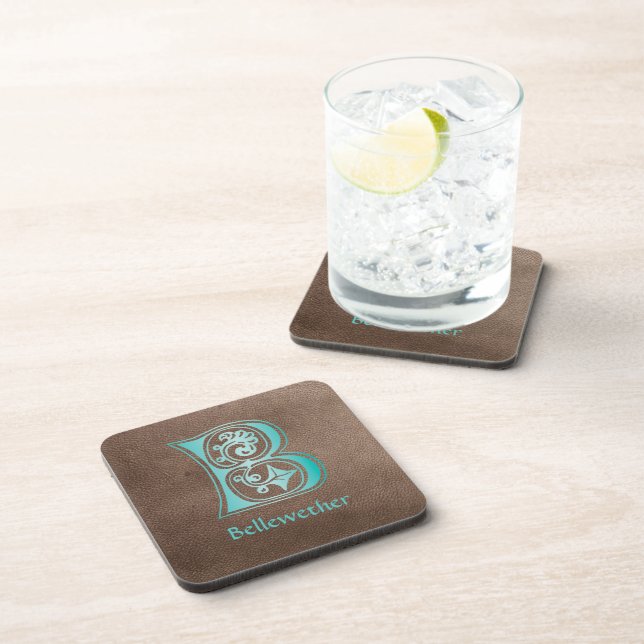 Porta-copo Capital Decorativo Botânico Medieval B (Lado Direito)