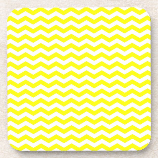 Porta-copo Capri Lemon Wave Chevron (Frente)