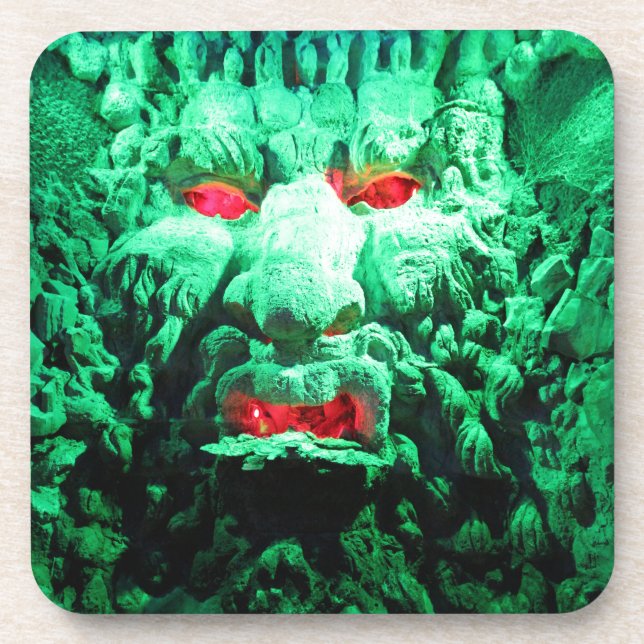 Porta-copo Cara Assustadora Mascarada na Rocha (Frente)