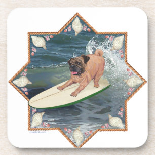 Porta-copo Cara de Surfista Pug
