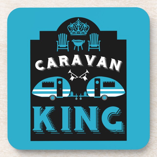 Porta-copo Caravan King Presente Para Campers (Frente)