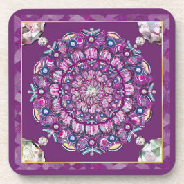 Porta-copo Cardinal Red Rosace