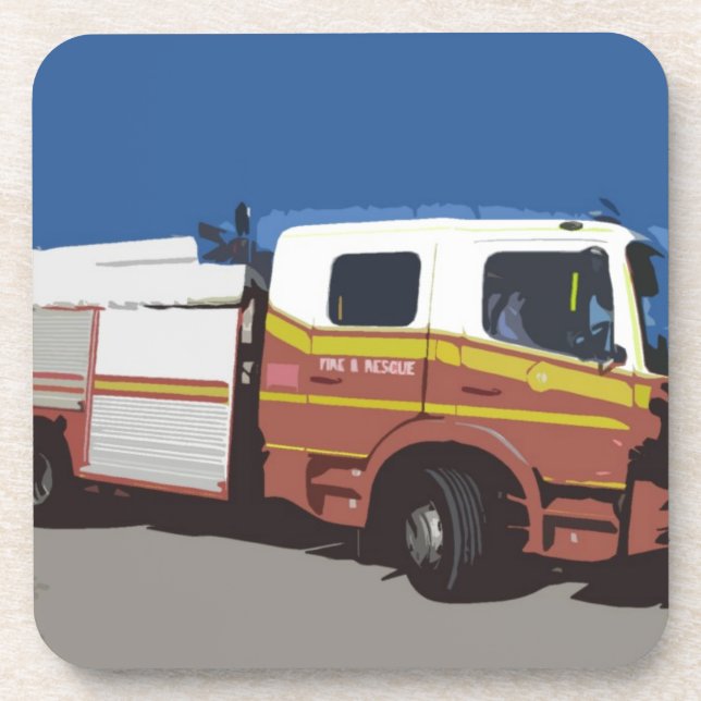 Porta-copo Carro de bombeiros (Frente)