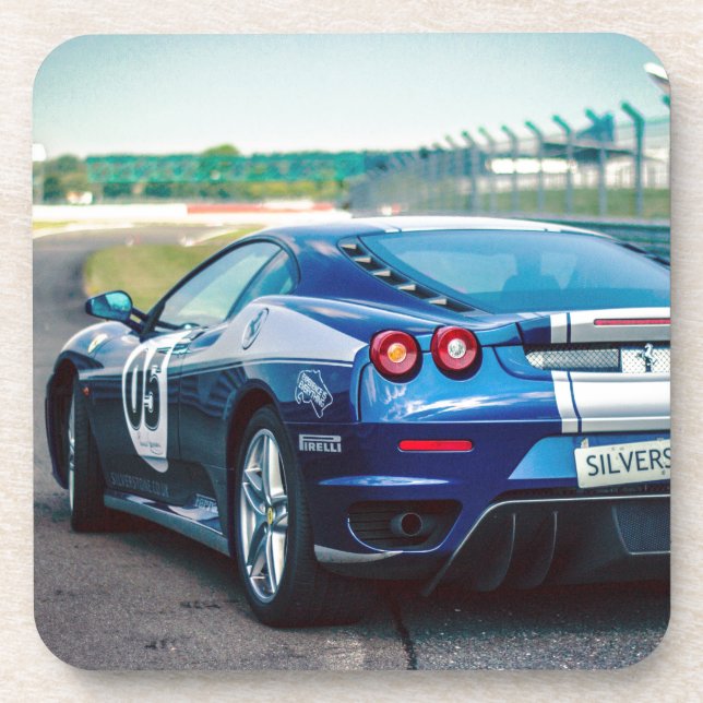 Porta-copo Carro Race Azul (Frente)