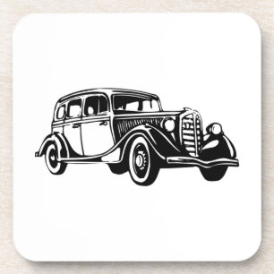 Porta-copo Carro vintage Portas copos de cortiça 1930s