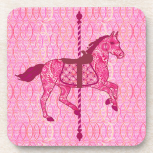 Porta-copo Carrossel Horse - Rosa Fuchsia