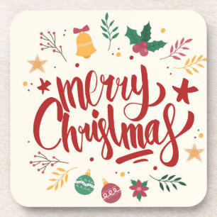 Porta-copo Carta Feliz de Natal