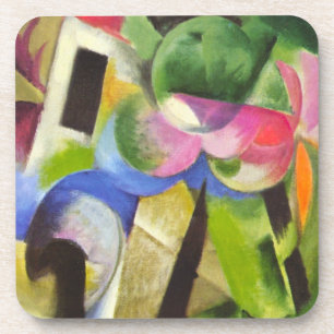Porta-copo Casa com Árvores por Franz Marc, Arte Fino Vintage