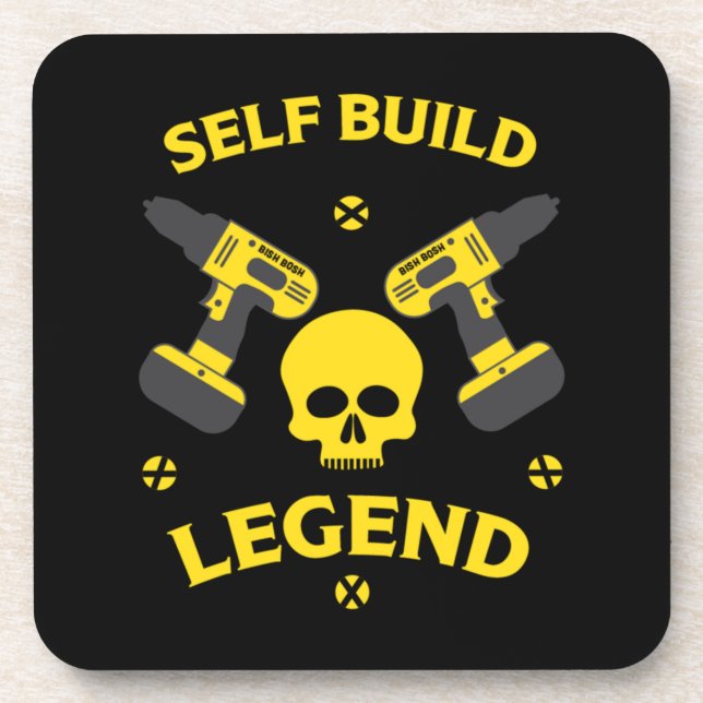 Porta-copo casa construída por conta própria (Frente)