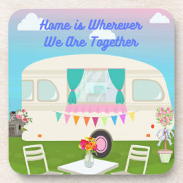 Porta-copo Casa é onde quer que estejamos juntos