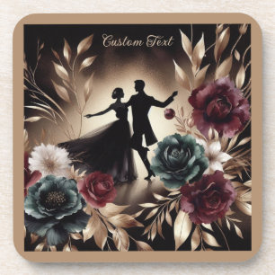 Porta-copo Casal de Dança Romântico Elegante Personalizado