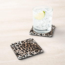 Porta-copo Casamento de Leão Leopardo Creme Preto Pêssego