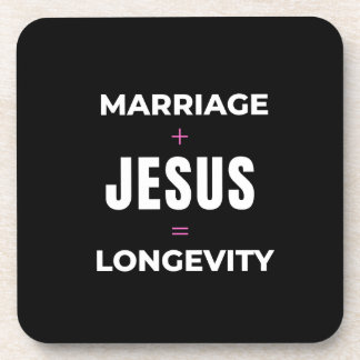 Porta-copo Casamento + Jesus = Longevidade