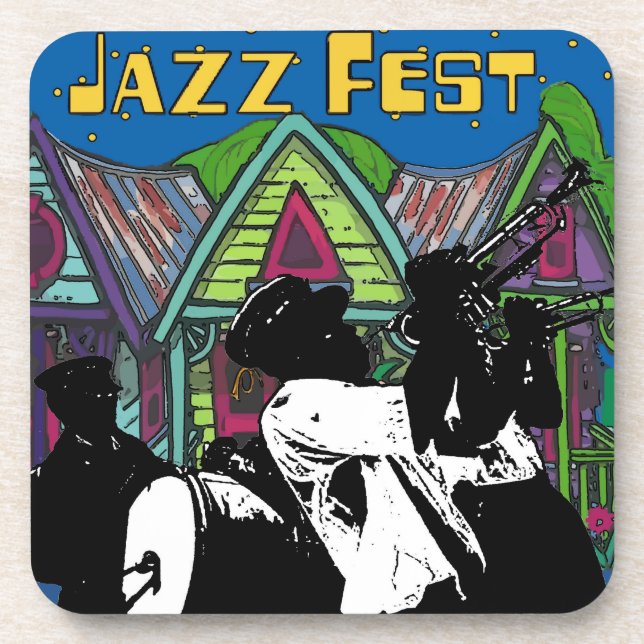 Porta-copo Casas de festas de Jazz (Frente)