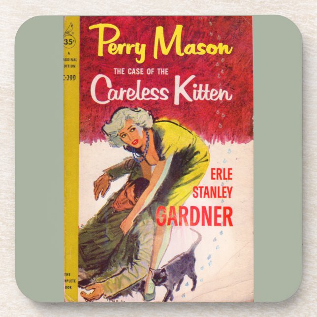Porta-copo Caso do cobrir do livro Careless Kitten (Frente)