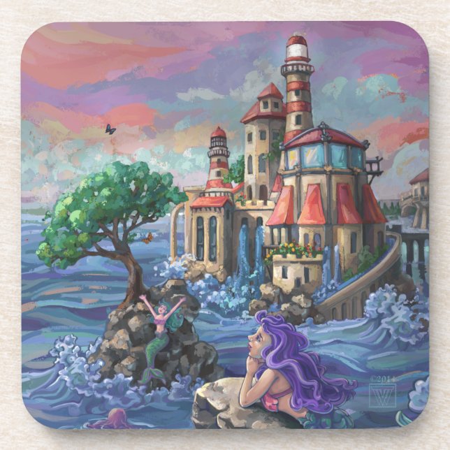 Porta-copo Castelo de Sereia (Frente)