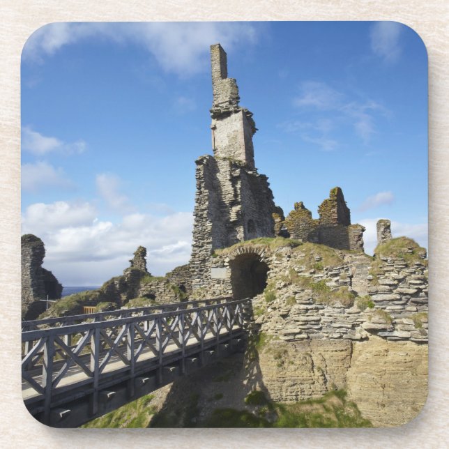 Porta-copo Castelo Sinclair Girnigoe, Wick, Caithness, (Frente)
