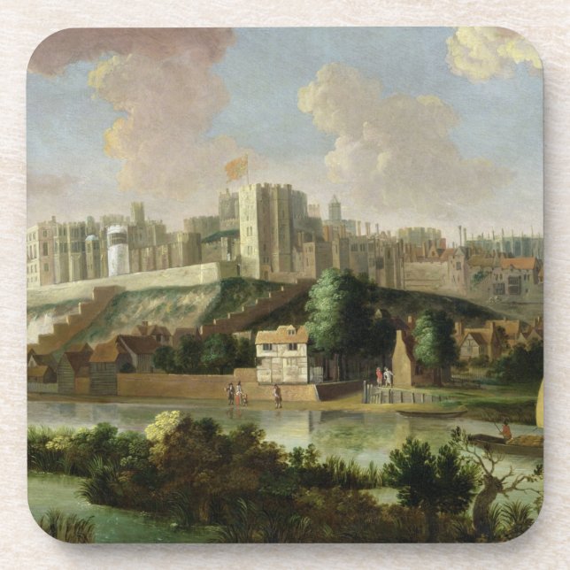 Porta-copo Castelo visto da Tamisa, c.1700 de Windsor (óleo o (Frente)