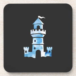 Porta-copo Castle Watercolor Art