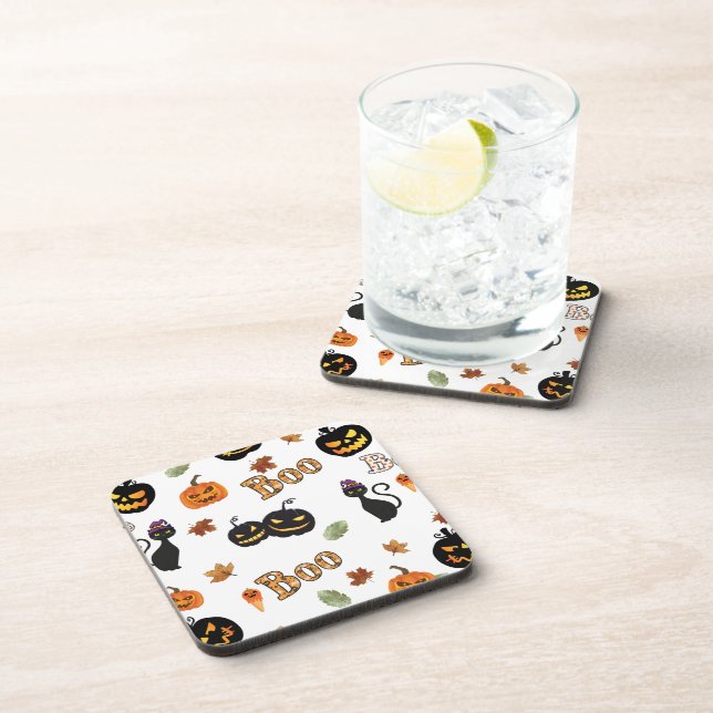 Porta-copo Cat Boo Halloween (Lado Direito)