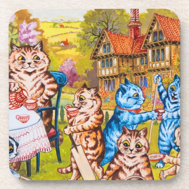 Porta-copo Cat Garden Party (Frente)