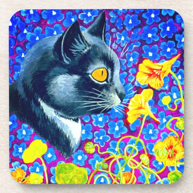 Porta-copo Cat in Flowers (Frente)