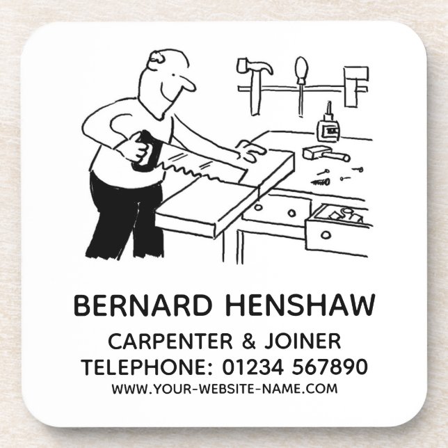 Porta-copo Catástrofe do carpinteiro e do carpinteiro (Frente)