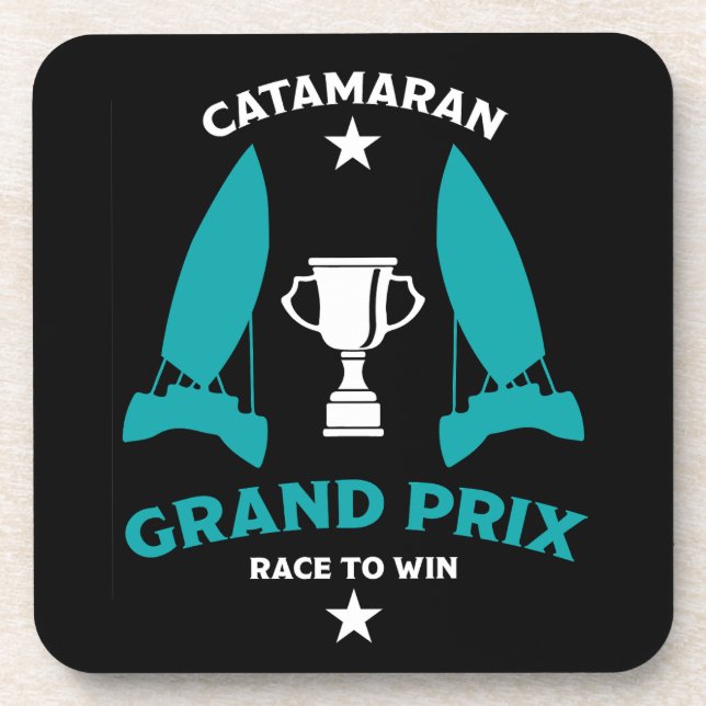 Porta-copo Catermaran Hydrofoil Sailboat Racing (Frente)