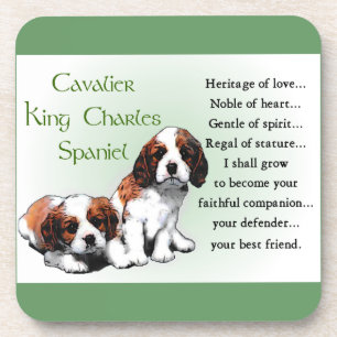 Porta-copo Cavaleiro Rei Charles Spaniel Heritage of Love