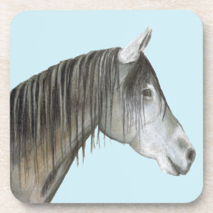 Porta-copo Cavalo de cinza