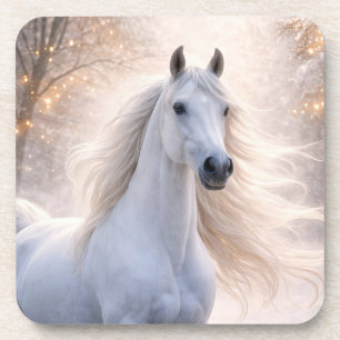 Porta-copo Cavalo de Natal Deslumbrante na Neve