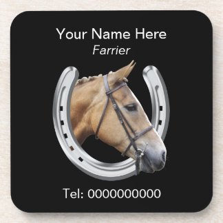 Porta-copo Cavalo e ferradura do Farrier