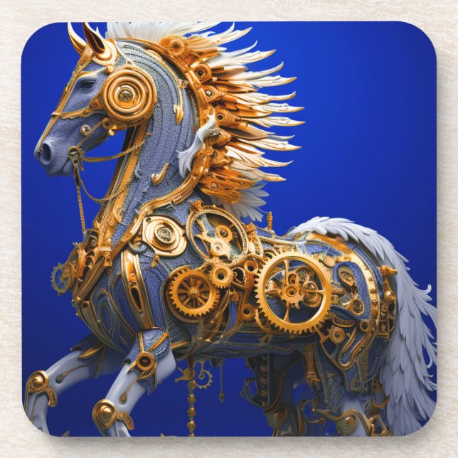 Porta-copo Cavalo Steampunk (Frente)