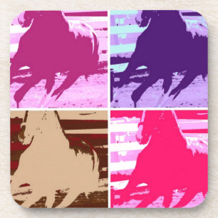 Porta-copo Cavalos de pop Art