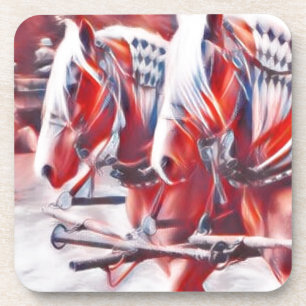 Porta-copo Cavalos de trabalho