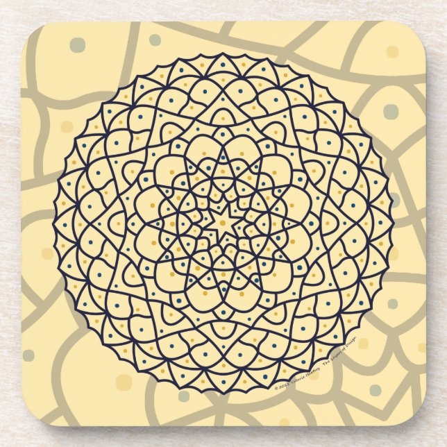 Porta-copo Celestial Day Square Coaster (Frente)