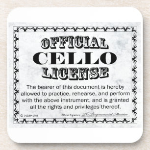 Porta-copo Cello License