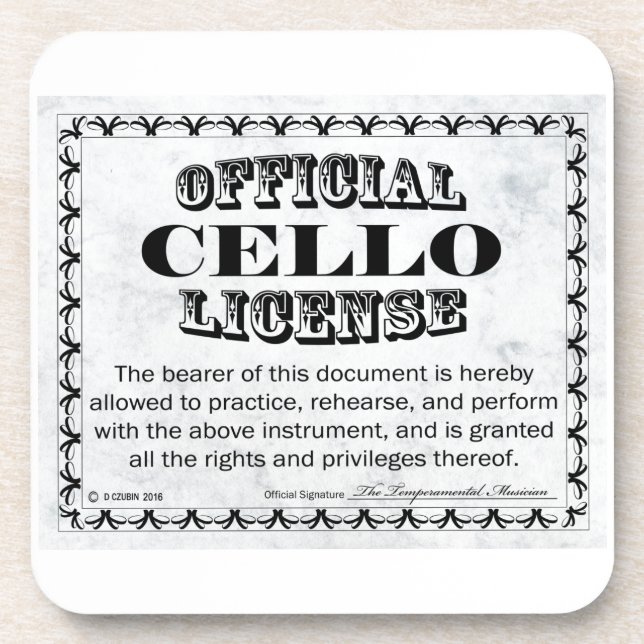 Porta-copo Cello License (Frente)