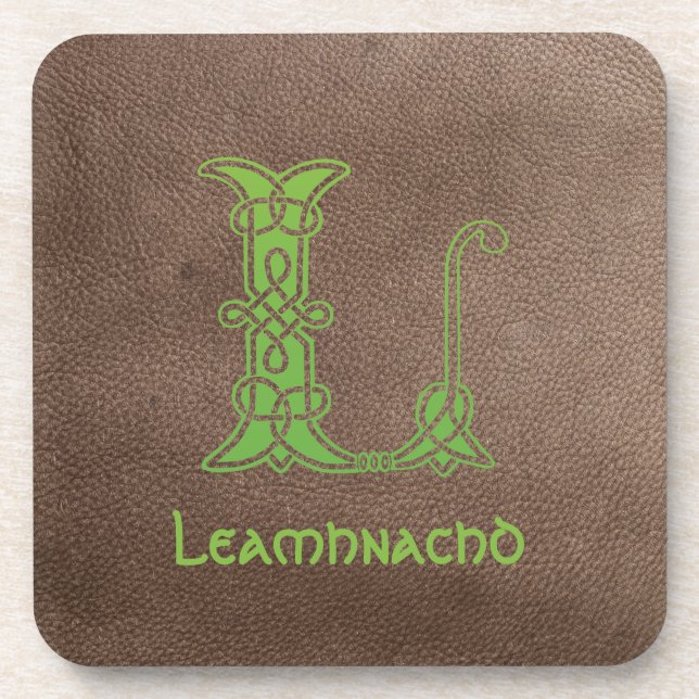 Porta-copo Celtic Knot Decorative Capital L. (Frente)