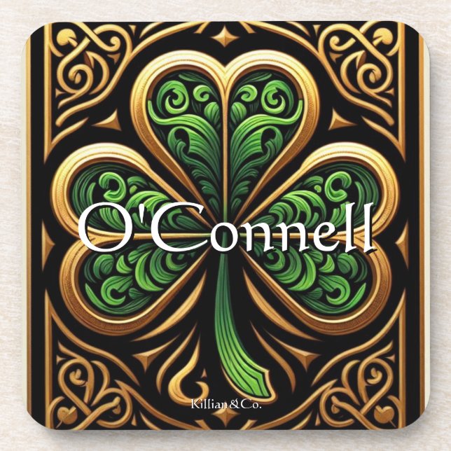 Porta-copo Celtic Shamrock Coaster  (Frente)