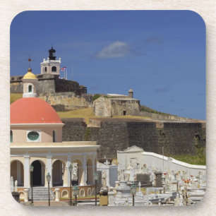 Porta-copo Cemitério à beira-mar de Porto Rico