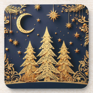 Porta-copo Cena da Árvore Mágica – Brilhos do Natal
